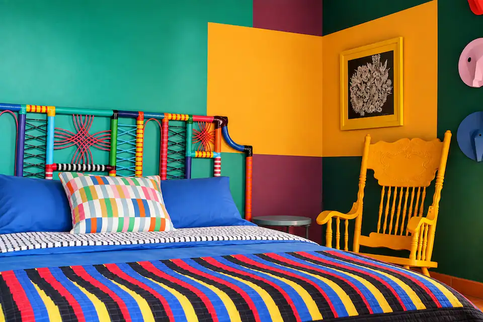 Habitación privada de colores en The House of Colors